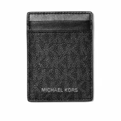 Michael Kors Money Clip Card Case In Gifting Box Set Black