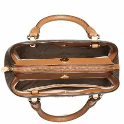 Michael Kors Edith Small Logo Satchel - Brown -Michael Kors store online michael kors 0556 9672836 4