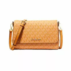 Michael Kors Medium Logo Convertible Crossbody Bag Honeycomb Multi 35H8GTTC6B