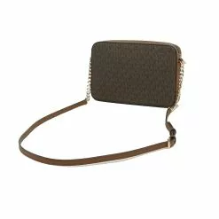 Michael Kors Jet Set Item Crossbody Bag In Signature Brown 35F8GTTC3B -Michael Kors store online michael kors 0657 0494855 5