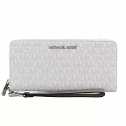 Michael Kors Large Jet Set Travel Continental Wallet 35H8STVT3B In Bright White