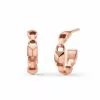 Michael Kors Women's 14k Rose Gold-plated Sterling Silver Hoop Earrings MKC1013AA791