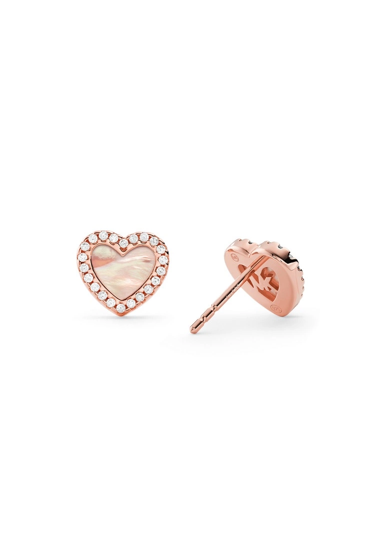 Michael Kors Love Pave and Mother of Pearl Heart Earrings MKC1340A6791 5 Michael Kors Love Pave and Mother of Pearl Heart Earrings MKC1340A6791 - Image 3