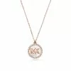 Michael Kors Pave and Mother of Pearl Logo Pendant Necklace MKC1324AH791 -Michael Kors store online michael kors 0776 0279936 1