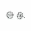 Michael Kors MK Pave and Mother of Pearl Logo Stud Earrings MKC1329AH040