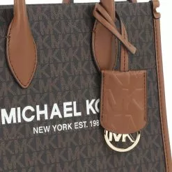 Michael Kors Mirella Small Logo Crossbody - Brown -Michael Kors store online michael kors 1036 9646836 5