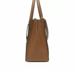 Michael Kors Mercer Medium Logo and Leather Accordion Crossbody Bag 35S1GM9M2B Brown -Michael Kors store online michael kors 1107 9094706 3