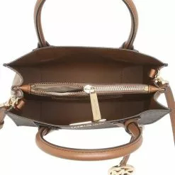 Michael Kors Mercer Medium Logo and Leather Accordion Crossbody Bag 35S1GM9M2B Brown -Michael Kors store online michael kors 1107 9094706 4