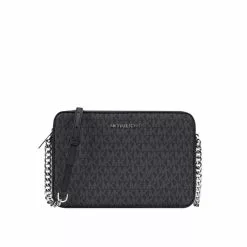 Michael Kors Jet Set Item large women's PVC and leather single shoulder cross body bag small square 35F8GTTC3B