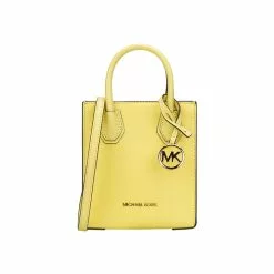 Michael Kors Super Small Solid Color Leather Lady's Handheld Strap Shopping Bag