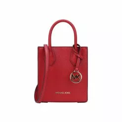 Michael Kors Super Small Solid Color Leather Lady's Handheld Strap Shopping Bag
