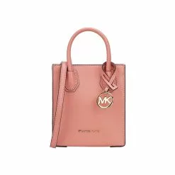 Michael Kors Super Small Solid Color Leather Lady's Handheld Strap Shopping Bag