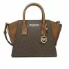 Michael Kors Avril Small Logo Top Zip Satchel 35F1G4VM2B Brown