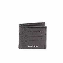 Michael Kors Cooper Embossed 36F1LCOF1E Billfold Wallet In Black