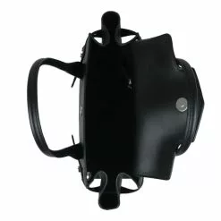 Michael Kors Medium Carmen 35S2SNMS8L Flap Satchel Bag In Black With Silver Hardware -Michael Kors store online michael kors 2107 6894126 3