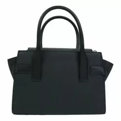 Michael Kors Medium Carmen 35S2SNMS8L Flap Satchel Bag In Black With Silver Hardware -Michael Kors store online michael kors 2108 6894126 4