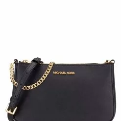 Michael Kors Jet Set Travel Medium Zip Pouchette - Black