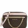 Michael Kors Jet Set Item Signature Large Chain Crossbody Bag - Brown/Pink -Michael Kors store online michael kors 2213 6031185 1