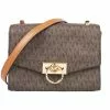 Michael Kors Signature Extra Small Hendrix 32F0G1HC0B Crossbody Bag In Brown Acorn