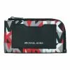 Michael Kors Signature Cooper 36S2LCOE6U Tall Card Case In Crimson Red Multi