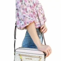 Michael Kors Jet Set Item Signature Large Chain Crossbody Bag - Power Blush -Michael Kors store online michael kors 2291 9697006 6