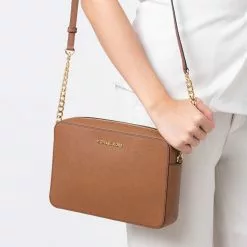 Michael Kors Jet Set Item Large East West Crossbody Bag - Brown -Michael Kors store online michael kors 2318 6950665 4