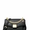 Michael Kors Lita Medium Leather Crossbody Bag - Black