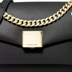 Michael Kors Lita Medium Leather Crossbody Bag - Black -Michael Kors store online michael kors 2319 6204675 3