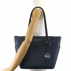 Michael Kors Charlotte Large Top Zip Tote Bag - Navy -Michael Kors store online michael kors 2450 0616606 7