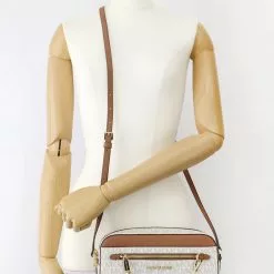 Michael Kors Jet Set Item Signature Large Chain Crossbody Bag - Vanilla -Michael Kors store online michael kors 2476 8824116 6