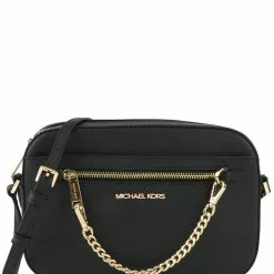 Michael Kors Jet Set Item Large Chain Crossbody Bag - Black