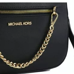 Michael Kors Jet Set Item Large Chain Crossbody Bag - Black -Michael Kors store online michael kors 2478 1924116 5