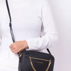 Michael Kors Jet Set Item Large Chain Crossbody Bag - Black -Michael Kors store online michael kors 2478 1924116 6