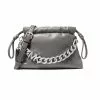 Michael Kors Lina Extra-Small Faux Leather Crossbody Bag Heather Grey 35F1S9NC0U