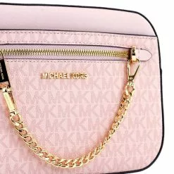 Michael Kors Jet Set Item Signature Large Chain Crossbody Bag - Powder Blush -Michael Kors store online michael kors 2612 7343036 6