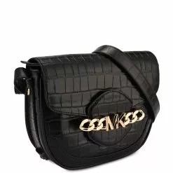 Michael Kors Hally Medium Saddle Messenger Bag (hz)