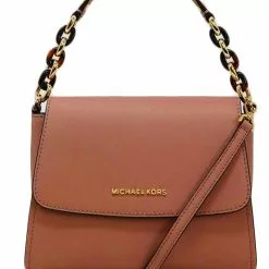 Michael Kors Sofia Small Saffiano Leather Satchel - Brown