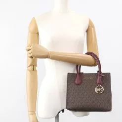 Michael Kors Mercer Medium Messenger Signature Crossbody Bag - Merlot -Michael Kors store online michael kors 2998 5615916 6