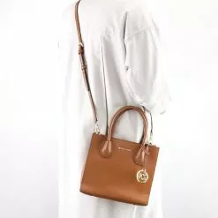 Michael Kors Mercer Medium Messenger Crossbody Bag - Brown -Michael Kors store online michael kors 3006 4895136 8