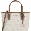 Michael Kors Jet Set Travel Extra-Small Logo Top-Zip Tote Bag - Vanilla -Michael Kors store online michael kors 3046 4294636 1