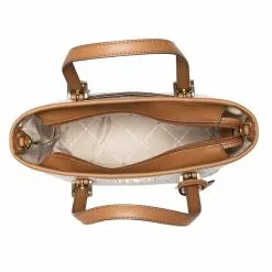 Michael Kors Jet Set Travel Extra-Small Logo Top-Zip Tote Bag - Vanilla -Michael Kors store online michael kors 3046 4294636 3