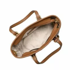 Michael Kors Jet Set Travel Extra-Small Logo Top-Zip Tote Bag - Vanilla -Michael Kors store online michael kors 3046 4294636 4