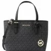 Michael Kors Jet Set Travel Extra-Small Logo Top-Zip Tote Bag - Black
