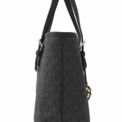 Michael Kors Jet Set Travel Extra-Small Logo Top-Zip Tote Bag - Black -Michael Kors store online michael kors 3053 0294636 3