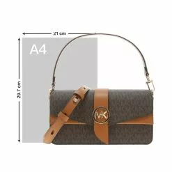 Michael Kors GREENWICH Medium PVC Presbyopic leather one-shoulder crossbody bag by Michael Kors 30H1GGRL6B -Michael Kors store online michael kors 4116 2999236 5