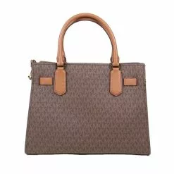 Michael Kors Medium Signature Hamilton 35F1GHMS2B Satchel Bag In Brown Acorn -Michael Kors store online michael kors 4143 0665116 4