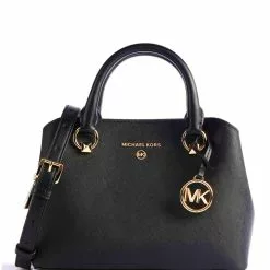 Michael Kors Edith Small Saffiano Leather Satchel - Black