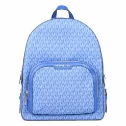 Michael Kors Signature Large 35S2S8TB7B Zip Pocket Backpack In Electric Blue