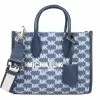 Michael Kors Signature Large Mirella 35S2G7ZC3J Tote Shopper Bag In Navy Multi -Michael Kors store online michael kors 4266 6964826 1