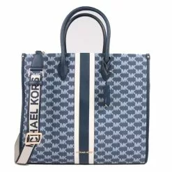 Michael Kors Signature Large Mirella 35S2G7ZC3J Tote Shopper Bag In Navy Multi -Michael Kors store online michael kors 4267 6964826 4